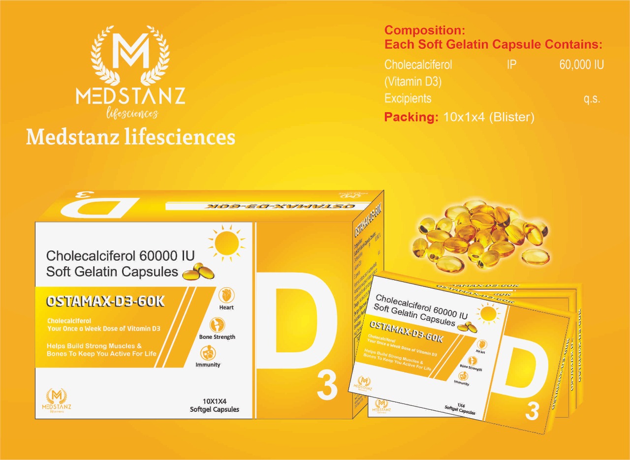 OSTAMAX-D3 60 K Softgel Capsules